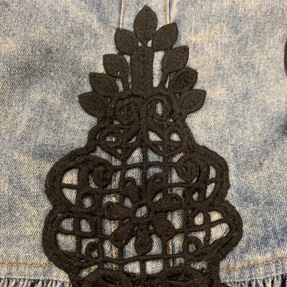 Denim & Crochet dress - Picture 7 of 8